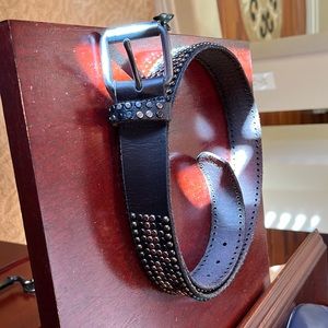 Woman’s black beaded cowboy belt